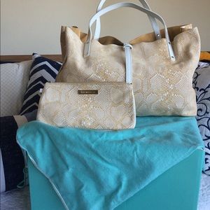 Tiffany Handbag with attached makeup bag.